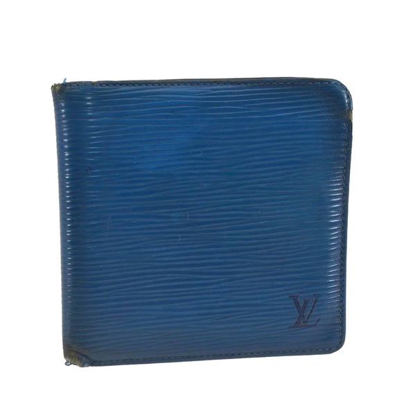 Louis Vuitton Other - Authentic Blue Louis Vuitton Epi Bifold Wallet